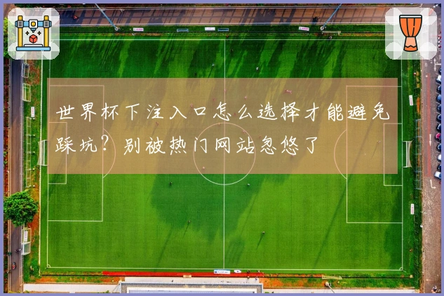 世界杯下注入口怎么选择才能避免踩坑？别被热门网站忽悠了